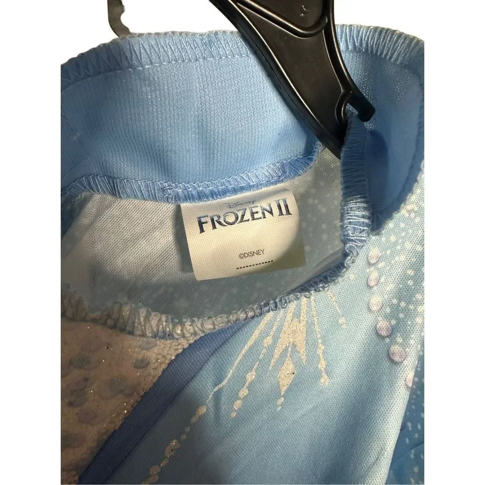 Disney Store Girls Frozen 2 Princess Elsa Traveling Outfit Blue‎ Costume Medium - Picture 9 of 11
